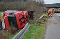 Bierlaster umgestuerzt A 3 Rich Frankfurt Hoehe AS Lohmar P078